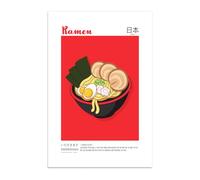 Vulfire Impresión de Pared Ramen, Cocina Asiática, Idea de Regalo Original, Decoración para Casa Cocina Comedor Restaurante, Póster en papel glossy premium (A3 (29,7 x 42 cm))