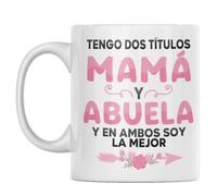 Vulfire Taza Mamá Regalo mujer cumpleaños Idea original Ideas de regalo para ella para Navidad Día de la Madre, Día de los Abuelos Mamá y Abuela Decoración Hogar, Cocina (blanco)