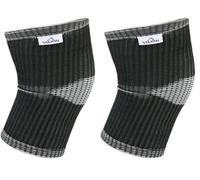 Vulkan Advanced Rodillera Elástica, Hombre, Negro, M (Paquete de 2)