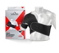 Vulkan Soporte clásico de medio hombro derecho, pequeño, soporte de hombro para lesiones del manguito rotador, soporte de articulación AC y dislocaciones, correa de hombro para hombres y mujeres