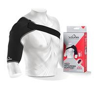 Vulkan Soporte de hombro clásico deportivo, pequeño, soporte de hombro para lesiones del manguito rotador, soporte de articulación de CA y dislocaciones, correa de hombro para hombres y mujeres,