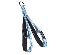 Vulken Accesorio de cable de cuerda para tríceps. 24 pulgadas y 17 pulgadas, dos longitudes integradas en una cuerda extraíble. Correas de extensión para tríceps, equipo de gimnasio, camuflaje azul