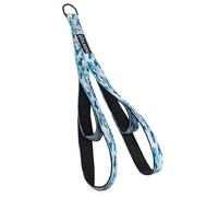 Vulken Accesorio de cable de cuerda para tríceps. 28.7 pulgadas y 22 pulgadas, dos longitudes integradas en una cuerda extraíble. Correas de extensión para tríceps, equipo de gimnasio, camuflaje azul