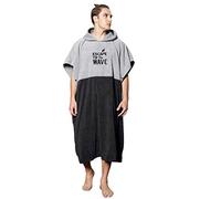 Vulken Extra Large Thick Hooded Beach Towel Changing Robe. Surf Poncho Men for Easy Change in Public. Quick Dry Microfiber Towelling for The Beach, Pool, Lake, Water Park. L/XL