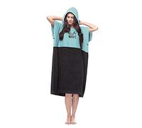 Vulken Toalla de Playa Gruesa con Capucha, Color Azul Turquesa, Extra Grande, Poncho de Surf para Mujer, para Cambiar fácilmente en público, Toalla de Microfibra de Secado rápido para la Playa,