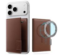 VULKIT Cartera de Cuero para MagSafe con 2 Anillos Magnéticos Adaptables, Billetera para Teléfono con Bloqueo RFID y 4 Ranuras para Tarjetas, Compatible con iPhone, Samsung Galaxy y Otros Smartphones