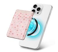 VULKIT Cartera Magnéticos con Dos Anillos Magnéticos Adaptables, Dos Ranuras Elásticas y Tarjetero con Bloqueo RFID para iPhone, Samsung Galaxy y Otros Smartphones