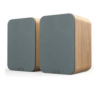 VULKKANO A4 Altavoces Autoamplificados con Woofer 4" Bluetooth 5.0 Óptica RCA Coaxial USB Marrón