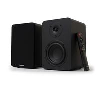 VULKKANO A4 ARC MKII Altavoces Autoamplificados con Woofer de 4", Bluetooth 5.0, HDMI ARC, Optica, RCA, USB, con Salida Subwoofer, Monitores de Estudio con Diseño Elegante, Color Negro
