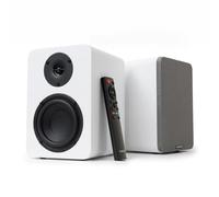 VULKKANO A4 ARC MKII Altavoces Autoamplificados con Woofer de 4", Bluetooth 5.0, HDMI ARC, Optica, RCA, USB, con Salida Subwoofer, Monitores de Estudio con Diseño Elegante, Color Blanco