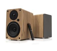 VULKKANO A5 ARC MKII - Altavoces activos para estantería, altavoces para PC, altavoces de escritorio y computadora, altavoces de TV con HDMI ARC, woofer de 13,34 cm, Bluetooth 5.0, óptico, RCA, USB