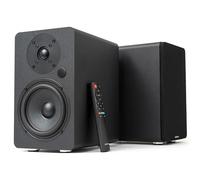 VULKKANO A5 ARC MKII Altavoces Autoamplificados con Woofer de 5.25", Bluetooth 5.0, HDMI ARC, Optica, RCA, USB, con Salida Subwoofer, Altavoces para la TV con Diseño Elegante, Color Negro