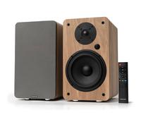 VULKKANO A6 ARC Altavoces Autoamplificados con Woofer de 6.5", Bluetooth 5.0, HDMI ARC, Optica, RCA, USB, con Salida Subwoofer, Monitores de Estudio HiFi con Diseño Elegante, Color Marron