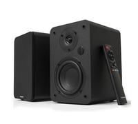 VULKKANO Altavoces de estantería A4 ARC MKII, Bluetooth y HDMI ARC | Bofer de 4 pulgadas, 50 W, control remoto incluido, Bluetooth 5.0, HDMI ARC, óptico, RCA, USB, salida de subwoofer