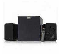 VULKKANO Pack Hi-Fi: Altavoces Activos A5 ARC con Woofer de 5.25", Bluetooth 5.0, HDMI ARC, RCA, USB y Salida Subwoofer + Subwoofer Activo SUB10 de 10", Frecuencia de 40Hz-200Hz, Alta Fidelidad.
