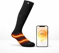 Vulpés HeatSock V1 Pro - Calcetines calefactables Inteligentes con Control Mediante App | Calor 360° | para Trabajo, Outdoor y Deportes de Invierno