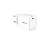 VulTech CC45-1C - Cargador Universal GAN de 45 W con Puerto USB-C/Tipo-C PD3.0 QC3.0 PPS, Compatible con Smartphone, Tablet y portátil, Color Blanco, Compacto