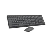 VulTech KM-851W Teclado y Ratón Inalámbrico con Teclas de Tijera, Clic Silencioso, Diseño Italiano, QWERTY Ultradin, Teclado Numérico, Teclas Multimedia, Protección Fluida PC/Mac/Linux, Negro