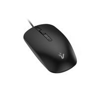 VulTech MOU-10 Ratón con Cable USB, conmutador dpi Ajustable de 1000 a 2000, 4 Botones + Rueda para el Desplazamiento, ergonómico, Ultraligero, Plug and Play para Windows, Mac OS X y Linux