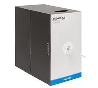Vultech SC13602 - 305 Bobina LAN, categoría 6, FTP, 23 AWG, 305 m, Blanco