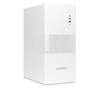 VulTech VCO-A1759-B Caja PC ATX Mid Tower de Acero SPCC, Type-C, USB 3.0, Ventilador 120 mm Incluido, sin Fuente de alimentación, Blanco