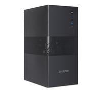VulTech VCO-A1759-N Caja PC ATX Mid Tower de Acero SPCC, Type-C, USB 3.0, Ventilador de 120 mm Incluido, sin Fuente de alimentación, Negro