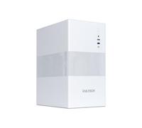 VulTech VCO-M1759-B - Caja PC Micro-ATX de Acero SPCC, USB-C, USB 3.0 y USB 2.0, Ventilador de 120 mm Incluido, Soporte GPU de 270 mm, sin Fuente de alimentación, Blanco
