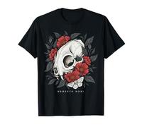 Vulture Culture Cat Skull Memento Mori Gothic Occult Witch Camiseta