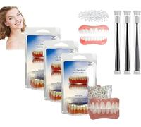 Vumela - Kit de alineamiento de prótesis suave, kit de alineamiento de prótesis suave, kit de revestimiento de prótesis suave a presión para prótesis superior e inferior (10 cm, 3 juegos)