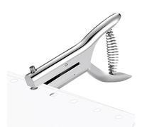 Vunanvu Perforadora de 1 Orificio para Papel, Perforadora Manual 6mm, Perforadoras de un Solo Orificio Redondo, Punzón de Papel con Capacidad para 20 Hojas, perforadoras Redonda dee Metal - Plata