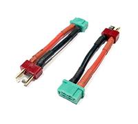 VUNIVERSUM 1 adaptador premium MPX 6P de 6 pines hembra a T-Dean Secker macho conector dorado a prueba de polaridad inversa 5 cm 14 AWG cable para batería Lipo Cable adaptador de Mr.Stecker Modellbau®