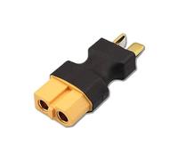 VUNIVERSUM 1 adaptador premium XT60 hembra a XT T macho T-Dean T-Connector macho para batería de polímero de litio de alta corriente 60 A