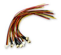 vuniversum 5 pares Micro JST 1.0 SH 3 pines macho hembra 1,0 mm, incluye cable de PVC de 15 cm 28 AWG (1.0 SH 3 pines)
