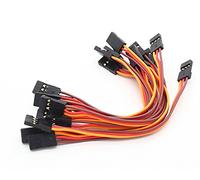 vuniversum 5 unidades de 20 cm Servo Patch alargador JR Futaba Robbe Hitec compatible macho a macho, cable de conexión 22 AWG para receptor Gyro Modelismo RC (5 x 20 cm)