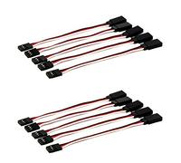 VUNIVERSUM Mr.Stecker Modellbau® - Cable alargador de servo (4 unidades, 60 cm, con Futaba Robbe Hitec JR macho a hembra, servo alargador 26 AWG)