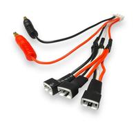 VUNIVERSUM Premium Multi Balancer Cable de carga de 4 mm conector banana a 3 x JST 2.0 PH 2S 3 pines para 7,4 V E-Flite Micro UMX Serie RC Avión Copter Lipo batería