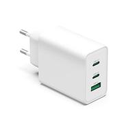 VUOHOEG Cargador USB C rápido de 3 puertos con GaN Tech PD 3.0 PPS para MacBook Pro/Air, Galaxy S22/S21/S20/S10, Dell XPS 13, Note 20/10+, Pixel, y Plus