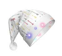 Vuoongt Colorido arte dibujado a mano con diseño de flechas de estilo bohemio, sombrero de Navidad para adultos, decoración de Navidad, Año Nuevo, suministros de fiesta festiva