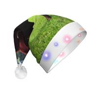 Vuoongt Sombrero de Navidad con diseño de vaca suiza real, color marrón, para adultos, decoración de Navidad, Año Nuevo, suministros de fiesta festiva