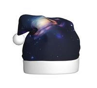 Vuoongt Sombrero de Navidad con estampado de galaxia en el universo para adultos, decoración de Navidad para Año Nuevo, suministros de fiesta festiva