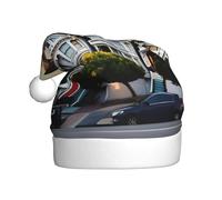 Vuoongt Sombrero de Navidad con estampado de San Francisco para adultos, decoración de Navidad para Año Nuevo, suministros de fiesta festiva