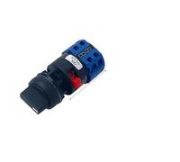 VUQLDHAYZ LW26-20S - Interruptor de leva giratorio de 22 mm, selector principal de cambio de 20 A, color plateado YMW26 (2P-01)