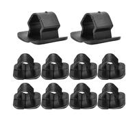 VURYAPI 10 Piezas Tapón Capó Aislante Matte Clips Seat,Clip Para Aislante de Asiento,Coche Capó Aislamiento Pad Clip,Auto Campana Hebilla de Plástico Sujetador Retenedor,Clip para Aislante de Capó