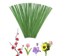 VURYAPI 100 Piezas Herramienta Florales, Alambre Verde para Floristas, 40cm Alambre de Tallo Floral, WirepPara Flores, Alambre Floral Wire, Floristas Alambre de Tallo Floral, Floral Verde Stem(verde