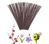 VURYAPI 100 Piezas Herramienta Florales, Alambre Verde para Floristas, 40cm Alambre de Tallo Floral, WirepPara Flores, Alambre Floral Wire, Floristas Alambre de Tallo Floral, Floral Verde Stem(Marrone