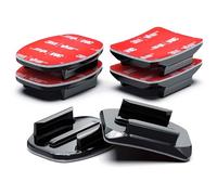 VURYAPI 6 Piezas Adhesivos Pegatinas Soportes Casco Plano Curvo de Monturas para GoPro Hero 12 11 10 9 8 7 6 5 Session dji Cámaras de Acción