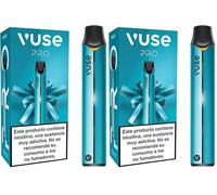 VUSE PRO Vaper recargable Sin Nicotina, Sin Tabaco, Recargas desechables no incluidas, cigarrillo electrónico reutilizable compatible con recargas de ePod2, vapeador Aqua (Paquete de 2)