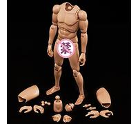 VUSLA Modelo de 1/6 Scale Male Action Figures de 12" European American and Asian Skin Tones Strong Body for Body Sketch Photography and Collection 2 Skin Tones,MX02B