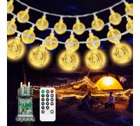 Guirnalda Luces Exterior, 12M 60 LED Luces Led Exterior Jardin, 8 Modos & Temporización de Control Remoto Guirnalda Luces Interior y Exterior Deco para Jardín, Patio, Fiesta,Terraza, Luces Navidad