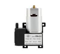 VUYOMUA Bomba de vacío de 12 L, mini compresor de aire de diafragma de 12 V, microbomba de aire -80 KPA de grado de vacío, mini bomba de presión de pistón de cepillo (VN-C3)